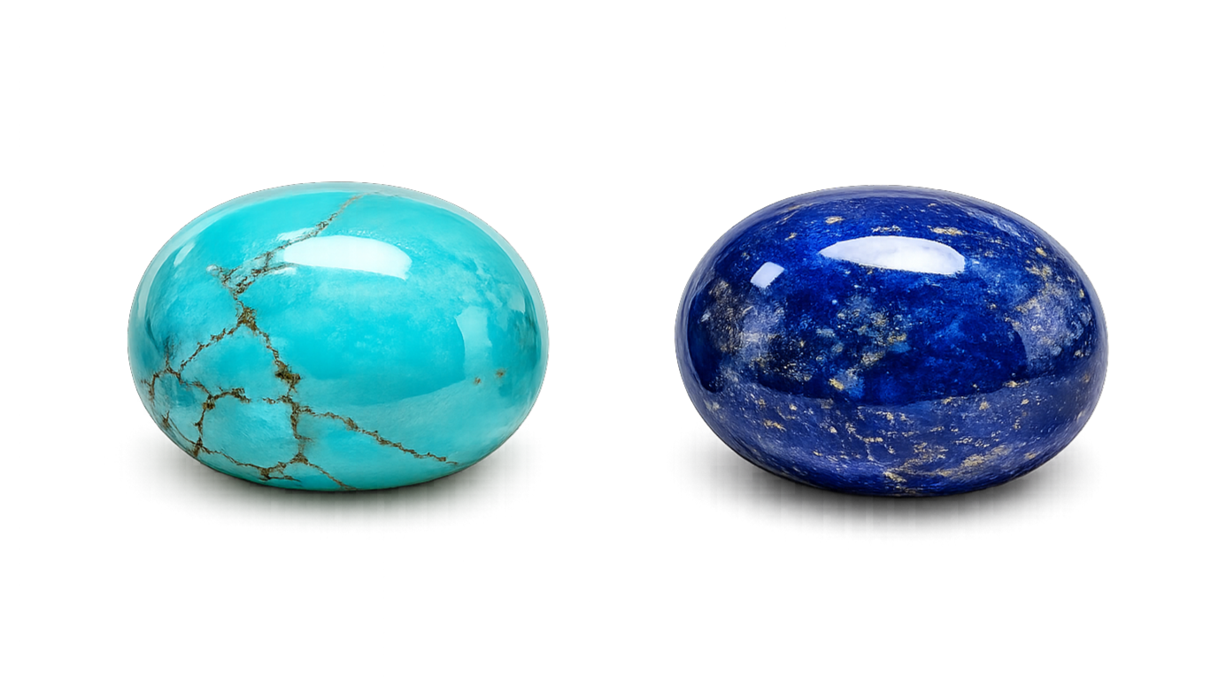 Turquoise et lapis-lazuli